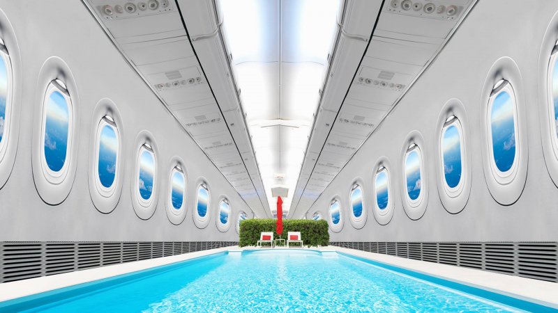 A380 с бассейном