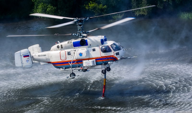 Ми-8 пожаротушение