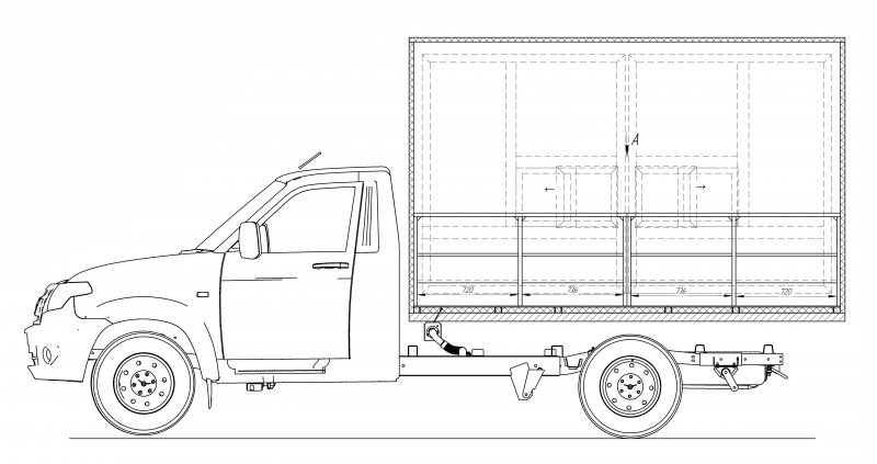 Уаз профи размер кузова