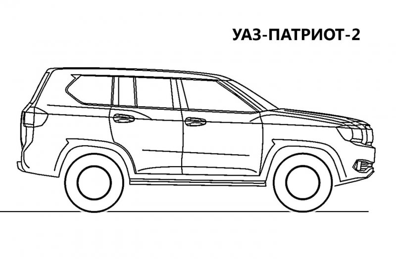 УАЗ Patriot чертеж
