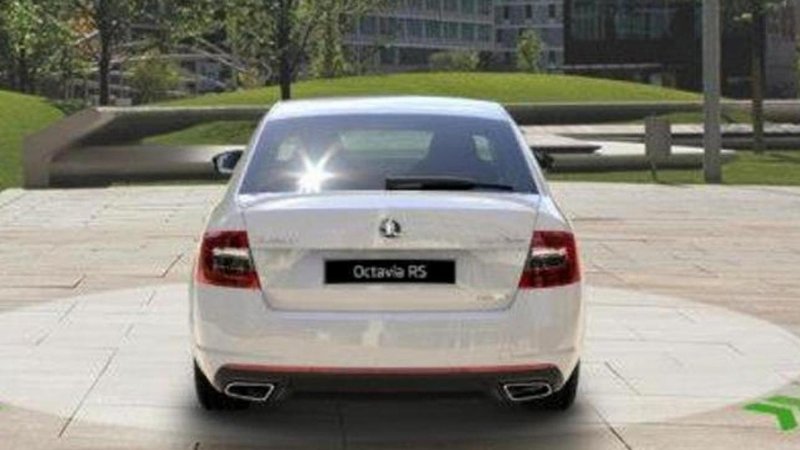 Октавия а7 сзади