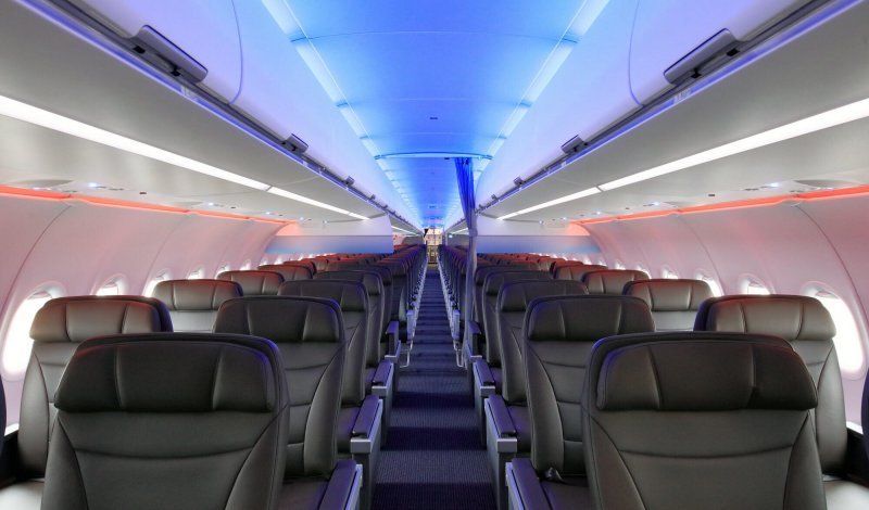 Airbus a321 салон