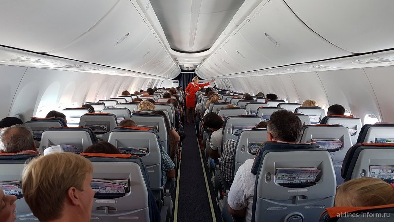 Аэрофлот Boeing 737-800 салон эконом