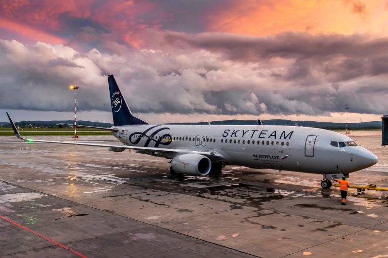 Боинг 737 Аэрофлот скайтим
