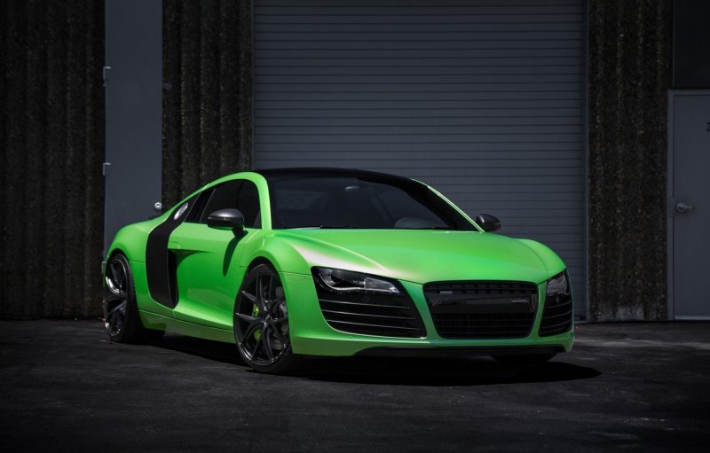 Ауди r8 зеленая