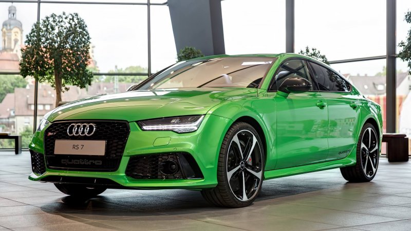 Audi rs7 Sportback зеленый матовый