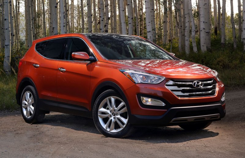 Hyundai Santa Fe оранжевый