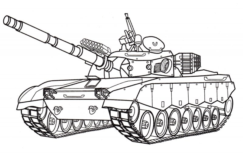 Раскраска танк т 34