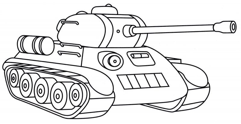 Танк т-34-85 раскраска