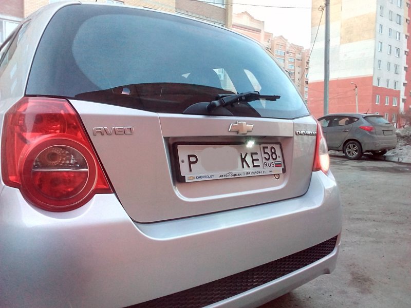 Задняя камера на Авео т250