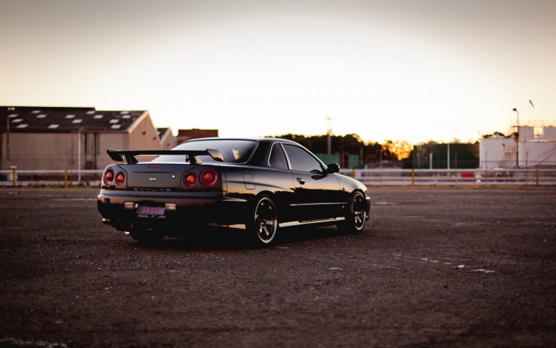 Nissan GTR r34 черный