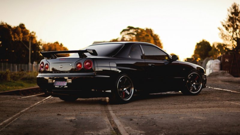 Nissan Skyline GTR r34 Black