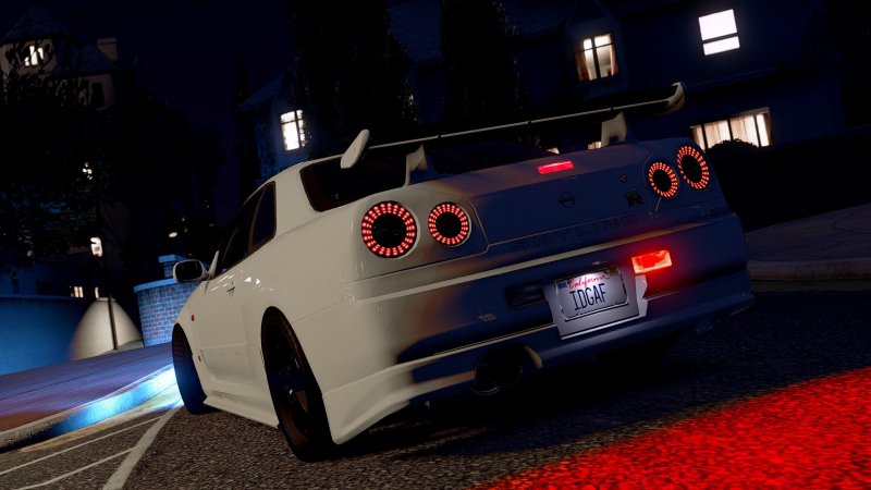 Nissan Skyline r34 4к