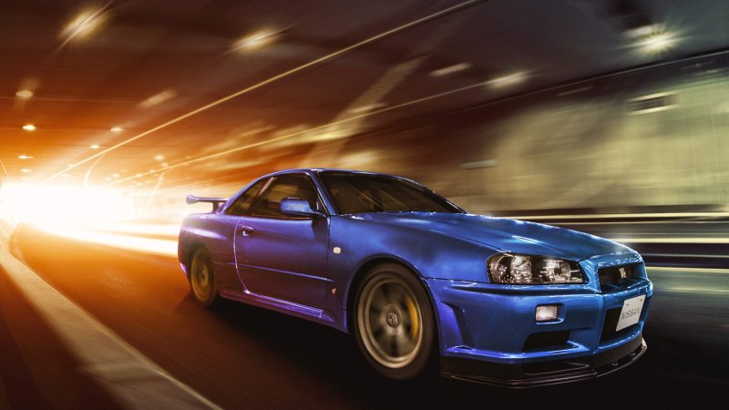 Nissan Skyline GTR r34 4к