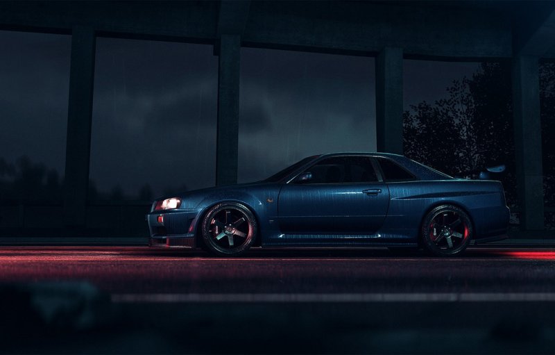 Nissan Skyline r34 4к