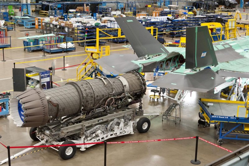 The Pratt & Whitney f135 engine