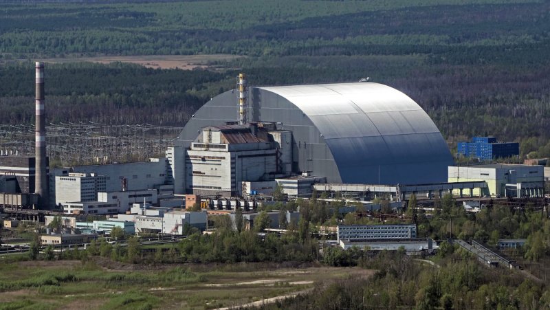Фото АЭС В Чернобыле в наше время с высоты птичьего полета