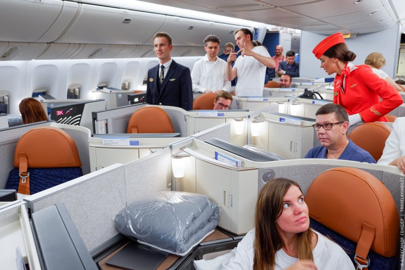 Новый салон Боинга 777 Аэрофлот