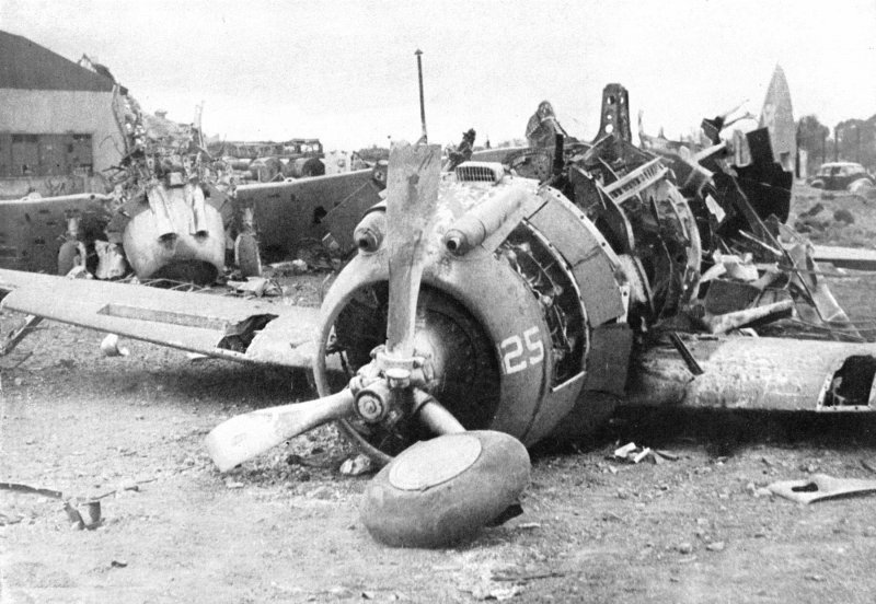 Разбомбленные аэродромы 1941