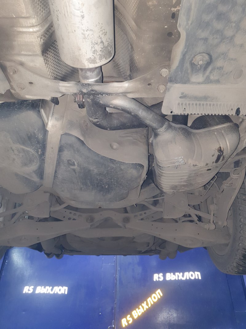 Выхлоп на Skoda Octavia a5 1.8