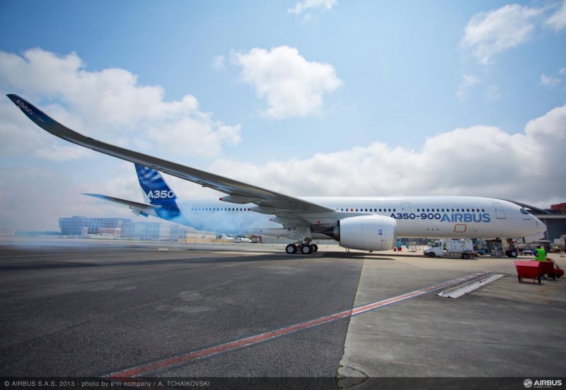 First Airbus a350