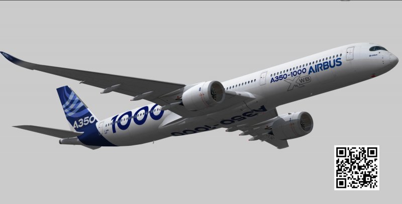 Airbus a350-1000 техническое эскизирование