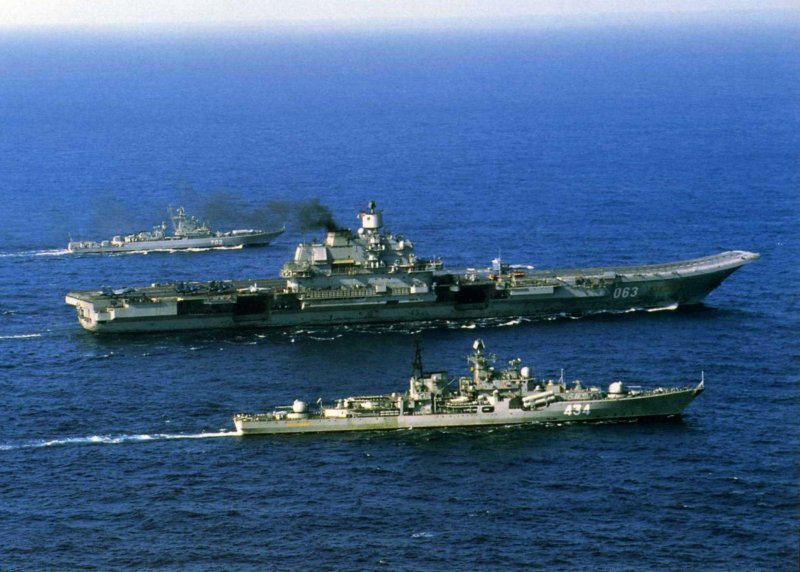 ТАВКР Кузнецов в Сирии ВМФ России