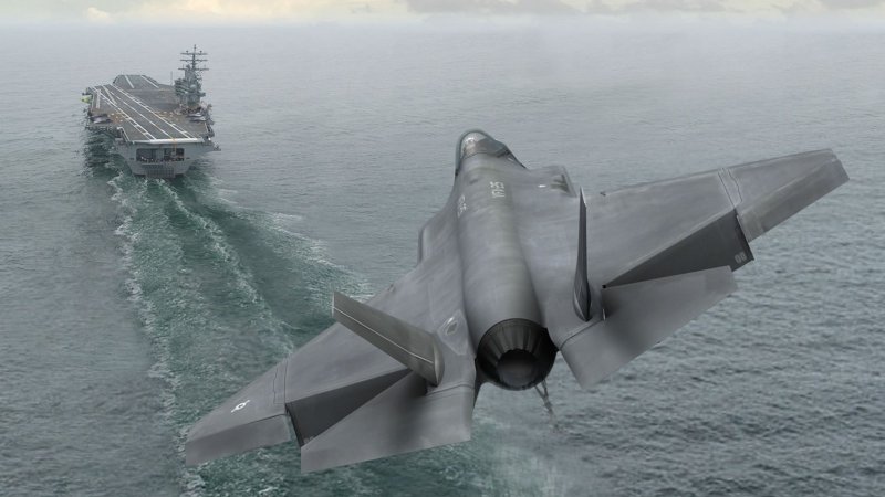 Ф-35 Раптор на авианосце
