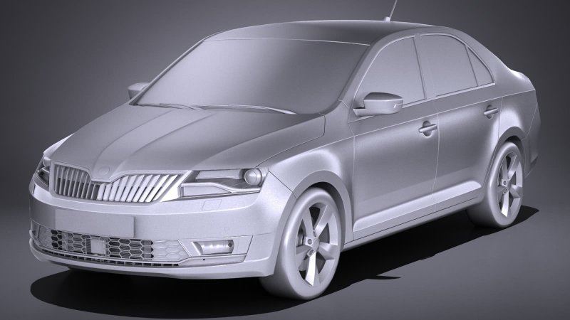 Skoda Rapid 3d model