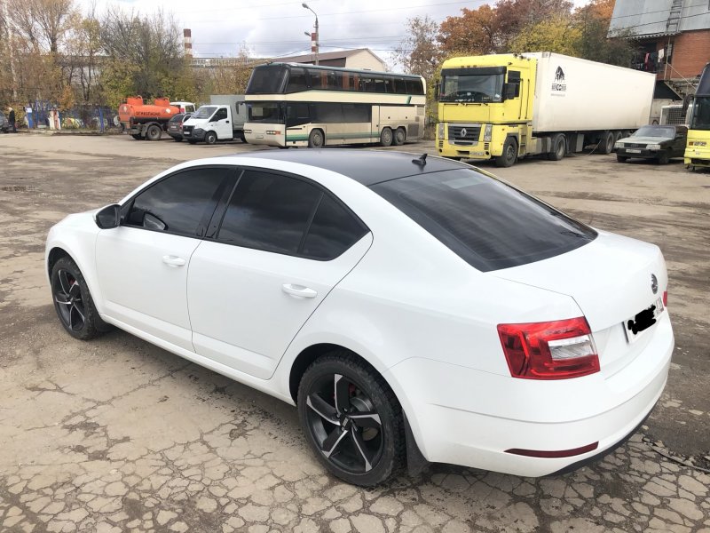 Шкода Октавия а7 черная крыша