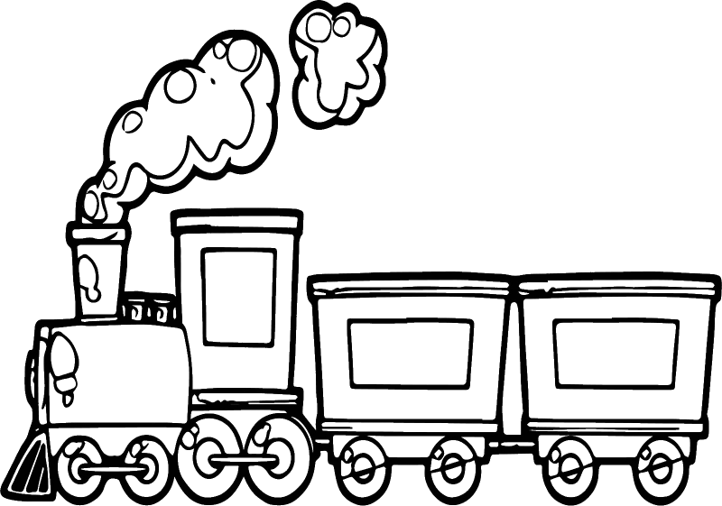 Раскраска поезд
