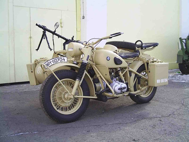 Мотоцикл BMW r75 второй мировой