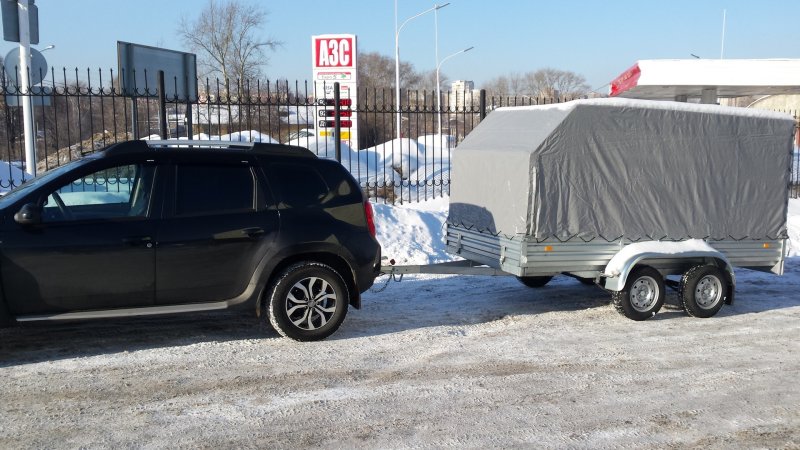 Рено Дастер с прицепом 3.5 м