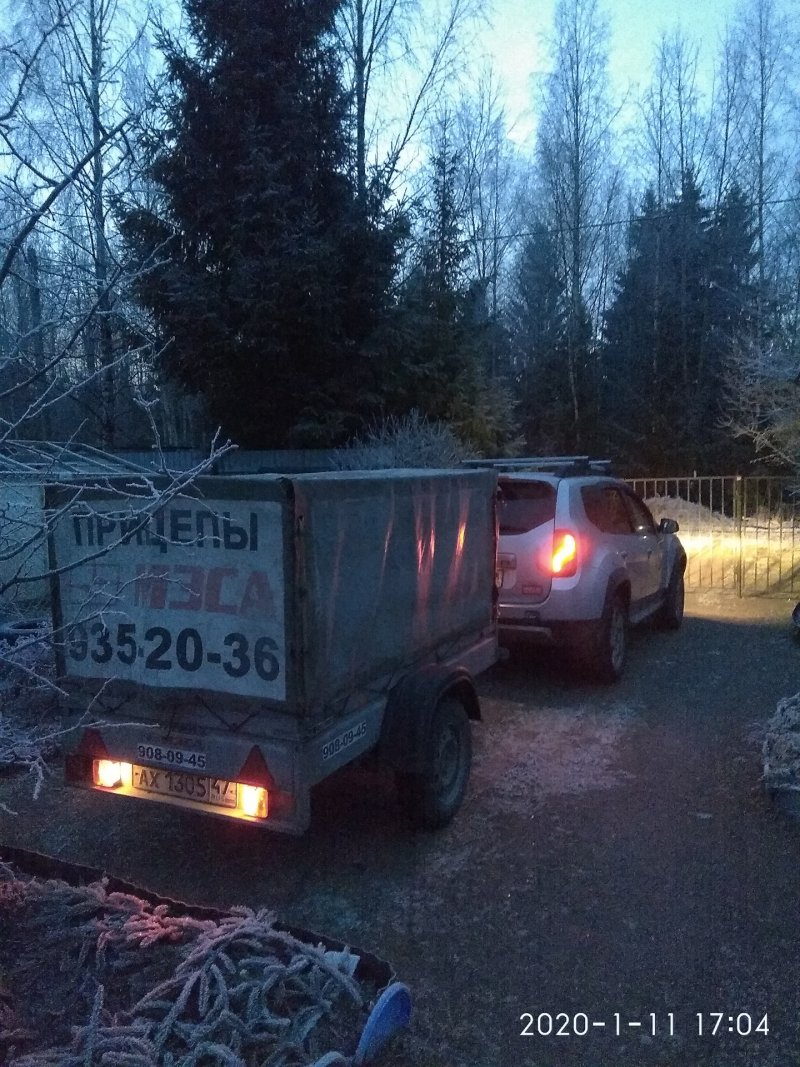 Рено Меган 2 с прицепом