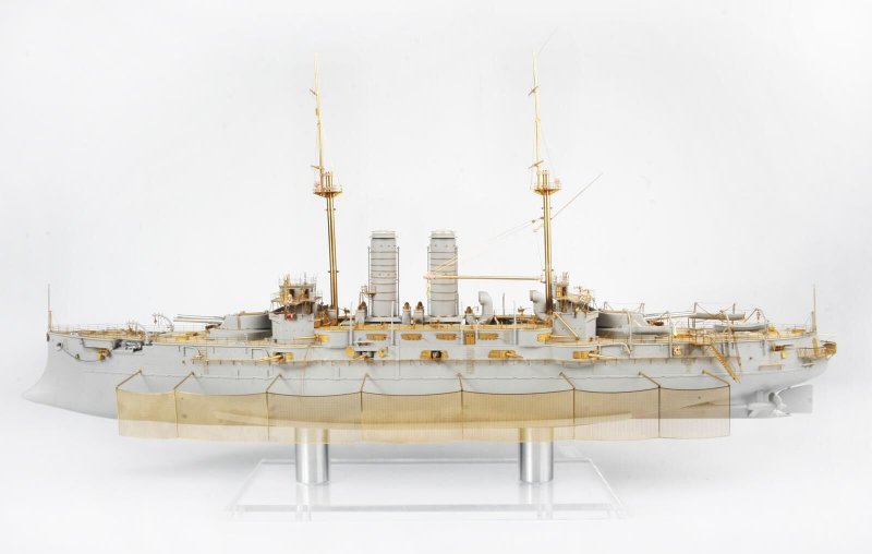 Модель броненосца Микаса 1/200