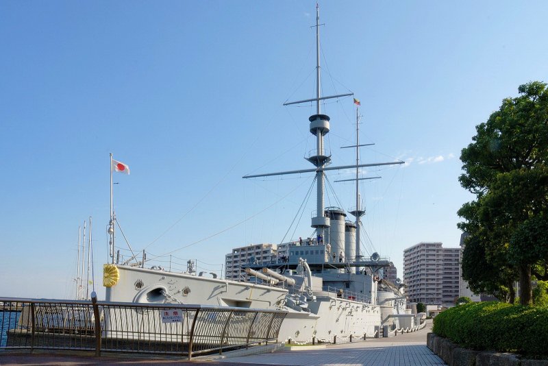 Микаса броненосец корабль музей