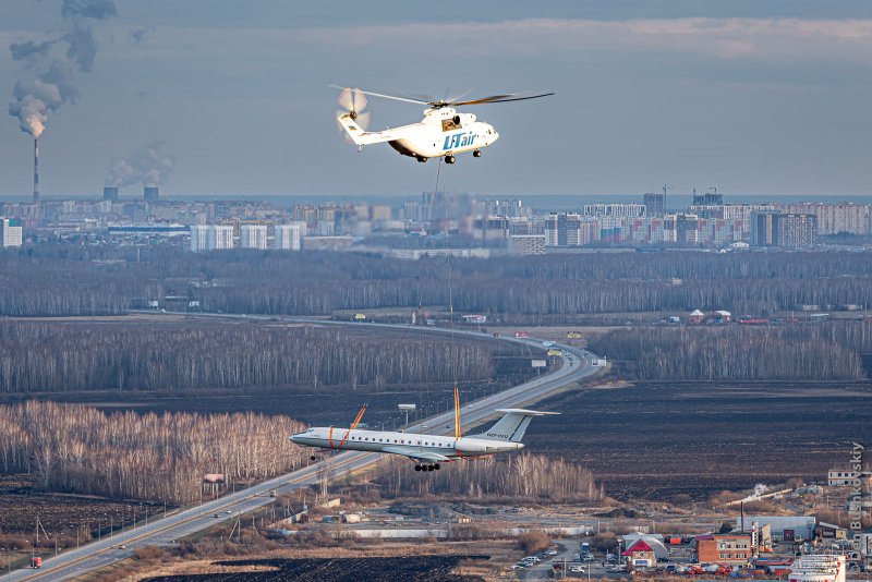 Ми-26 и ту-134