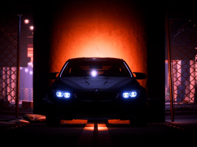 BMW m5 e60 в темноте