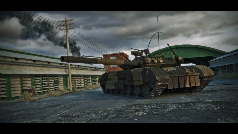Объект 640 черный Орел в 3d
