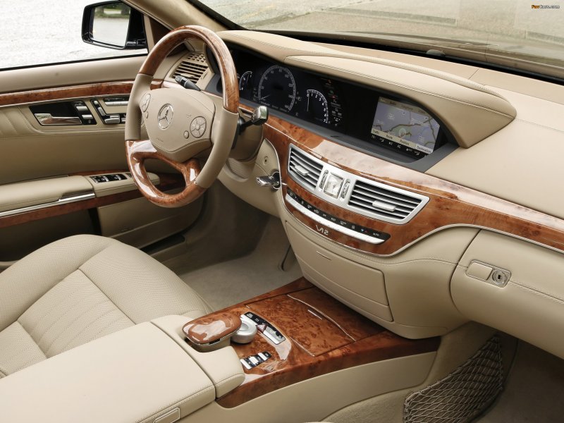 Mercedes s class w221 салон
