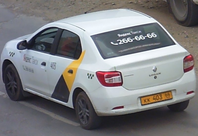 Renault Logan Яндекс такси