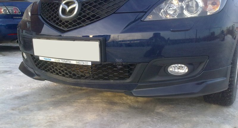 Клыки переднего бампера Mazda 3 2008 драйв