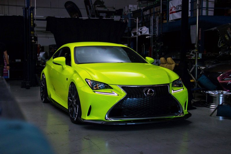 Lexus RC 350 зеленый