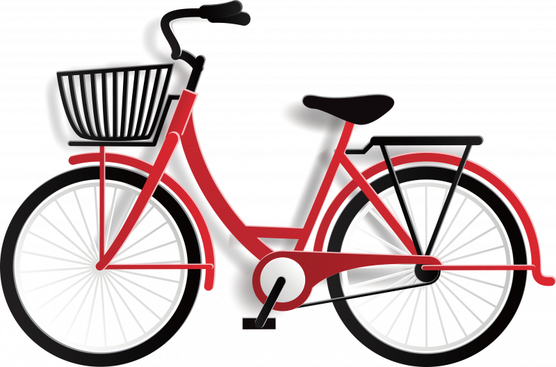 Картинка велосипед с цветами на прозрачном фоне