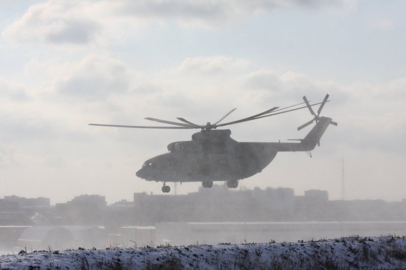 Вертолетная площадка в горах