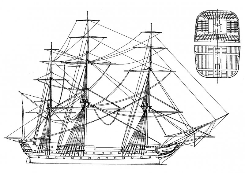 Азов линейный корабль, 1826