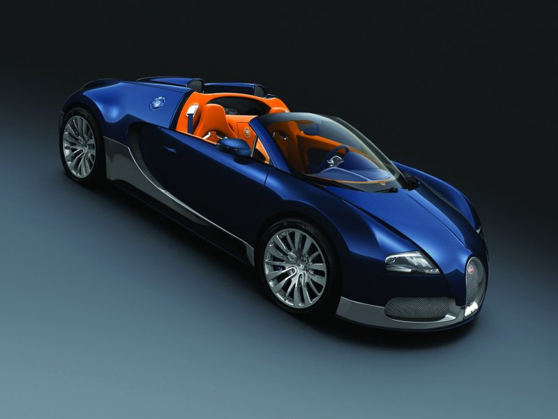 Бугатти Chiron вид сверху