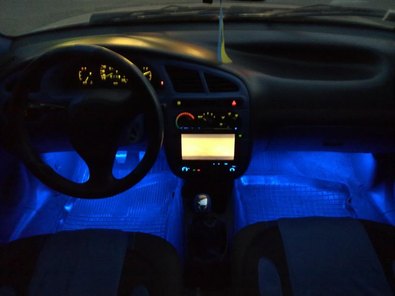 Chevrolet lanos 2007 салон ночью