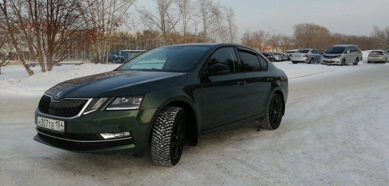 Skoda Octavia зеленый Emerald