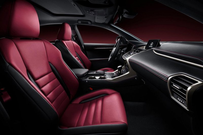 Lexus nx300 красный салон